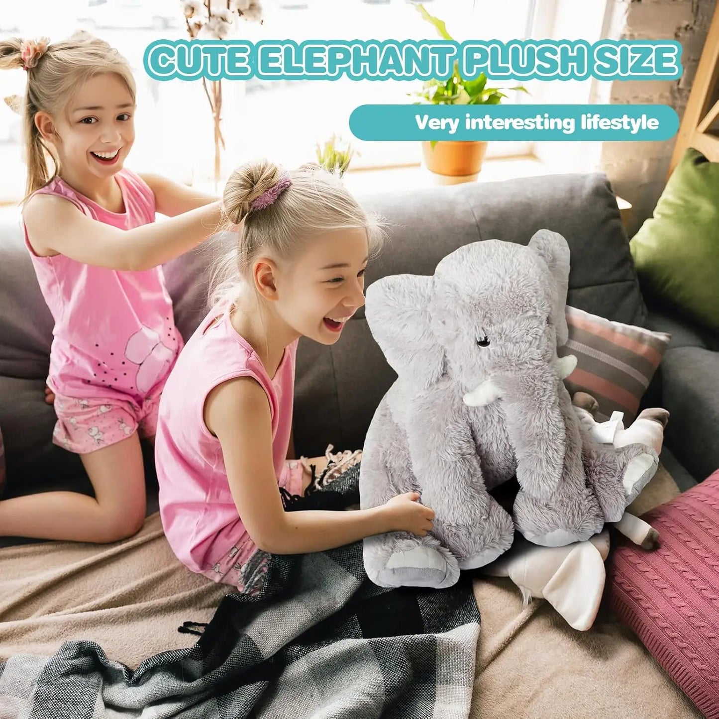 Baby Breathing Soothing Capybara Elephant Plush Doll Toy Sleeping Companion Music and Light Doll Sensory Plush Toy Soft Toy