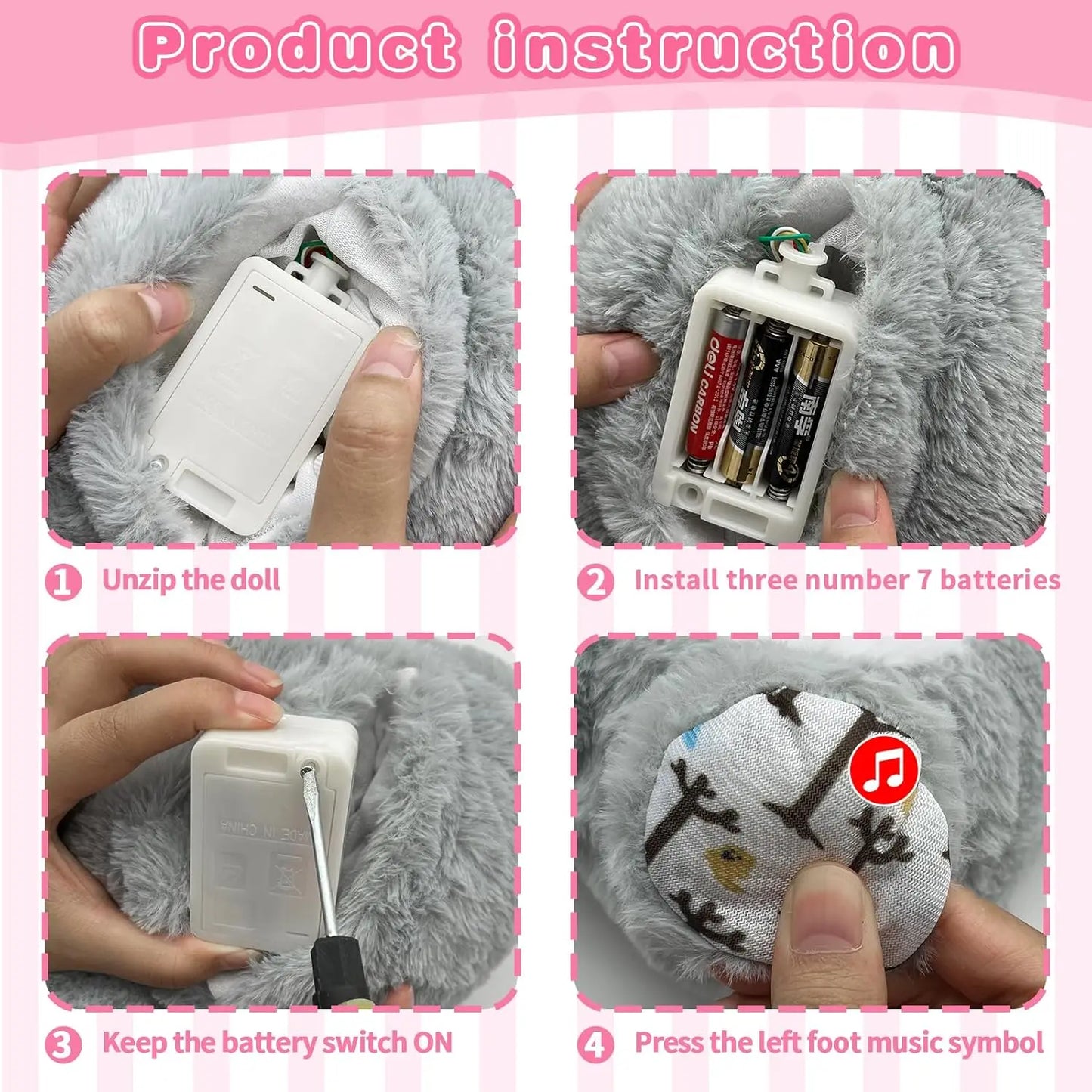 Baby Breathing Soothing Capybara Elephant Plush Doll Toy Sleeping Companion Music and Light Doll Sensory Plush Toy Soft Toy