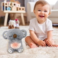 Baby Breathing Soothing Capybara Elephant Plush Doll Toy Sleeping Companion Music and Light Doll Sensory Plush Toy Soft Toy