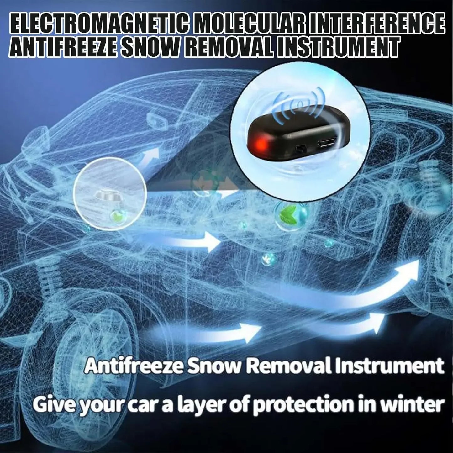 Interference Antifreeze Device Car Window Glass Winter Anti Ice and Snow Coverage Interference Antifreeze and Snow Protection