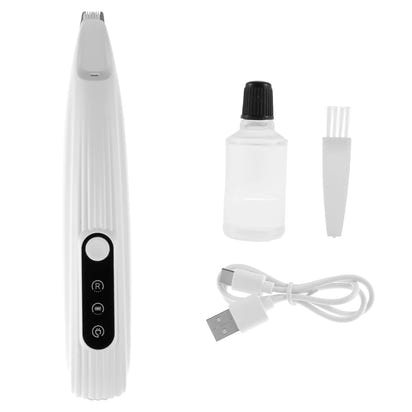 Pet Dog Paw Trimmer with LED Light Low Noise Shaver High-Speed Waterproof Dog Cat Hair Trimmer Clippers Cordless Grooming Tool