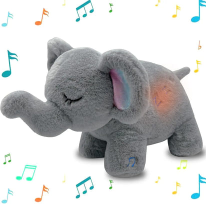 Baby Breathing Soothing Capybara Elephant Plush Doll Toy Sleeping Companion Music and Light Doll Sensory Plush Toy Soft Toy